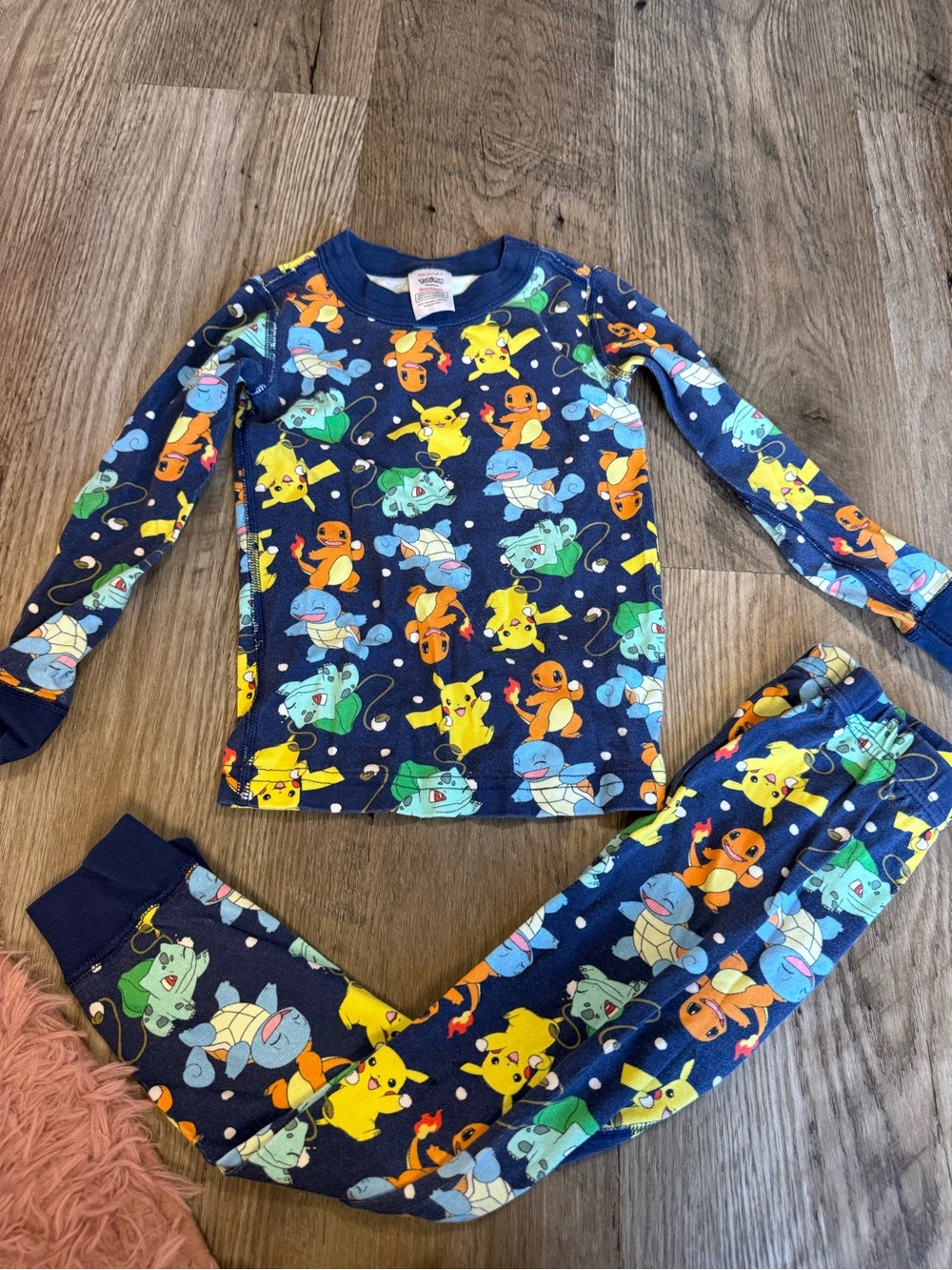 Hanna Andersson Pokémon Pajama Set Size 4 Pikachu Charmander Squirtle